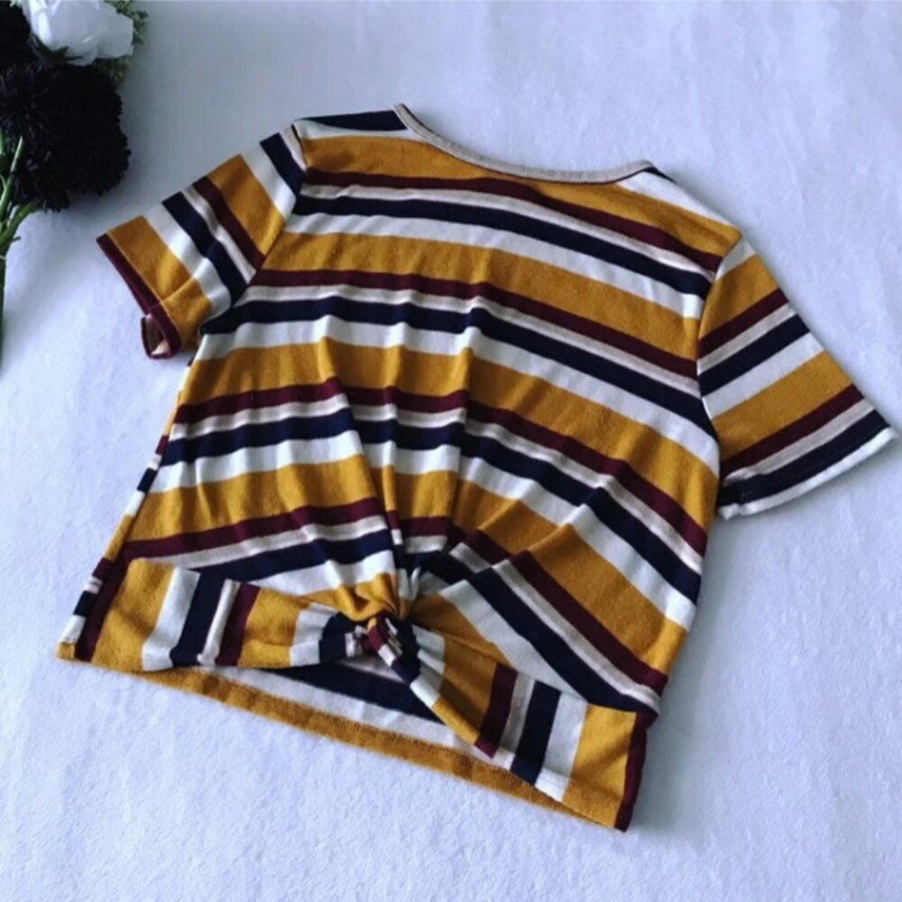 Striped Crop Tee